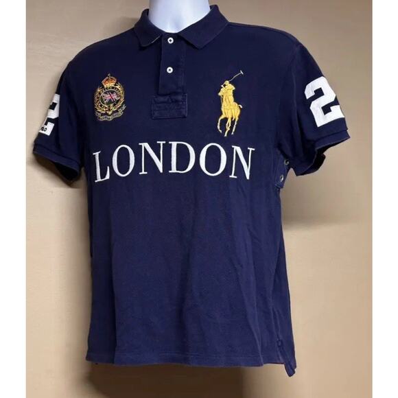 Polo Ralph Lauren LONDON #2 RRL Big Pony Luxury Shirt Mens Large Fast Ship - Picture 1 of 11